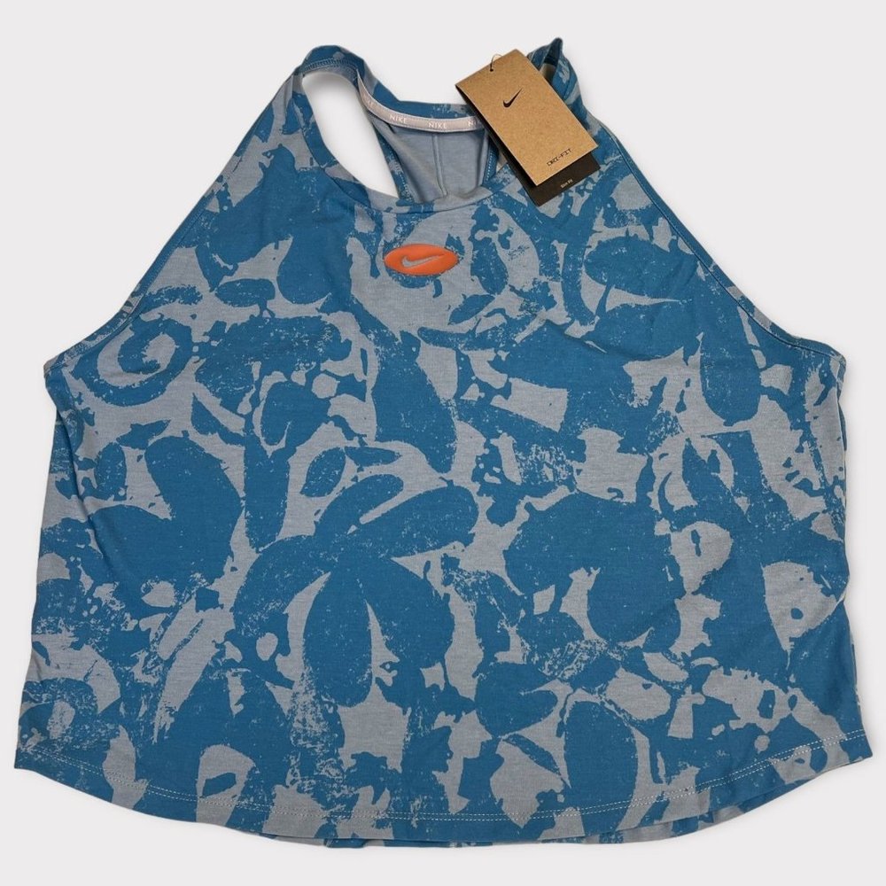 Nike Training Dri-FIT One Luxe Icon Clash Print Tank Top Size XL BNWT